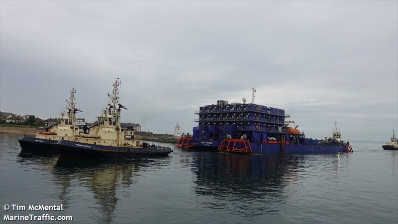 bibby pioneer (Offshore Support Vessel) - IMO 8525111, MMSI 314569000, Call Sign 8PBE2 under the flag of Barbados