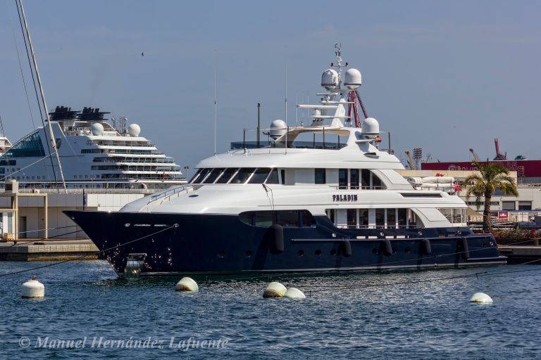 paladin (Yacht) - IMO 9470624, MMSI 319741310, Call Sign ZGHI3 under the flag of Cayman Islands