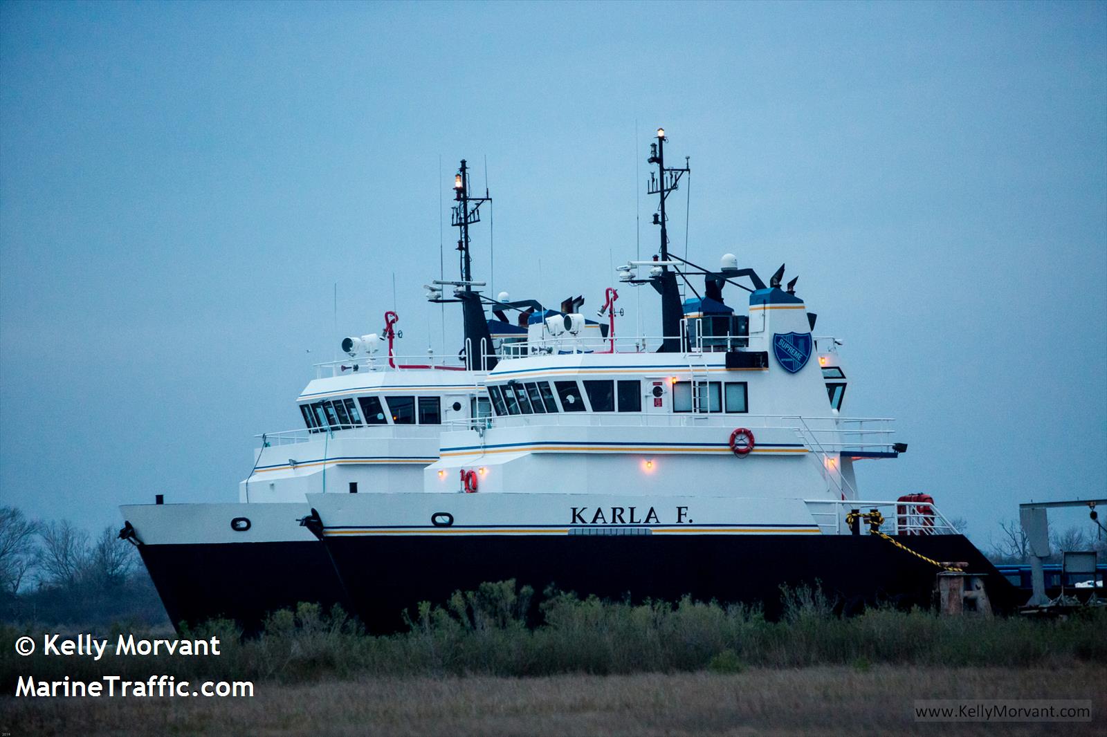 karla f (Offshore Tug/Supply Ship) - IMO 9555694, MMSI 367332840, Call Sign WDE3008 under the flag of United States (USA)