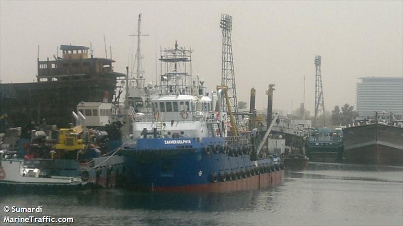 zakher dolphin (Offshore Support Vessel) - IMO 9387475, MMSI 375355000, Call Sign J8B3400 under the flag of St Vincent & Grenadines