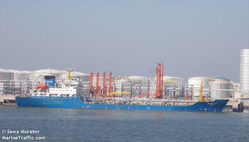 bin hai 607 (Oil Products Tanker) - IMO 9210775, MMSI 412301040, Call Sign BPCL under the flag of China