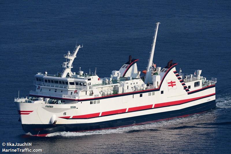 tsubaki (Passenger/Ro-Ro Cargo Ship) - IMO 9646443, MMSI 431003967, Call Sign JD3385 under the flag of Japan