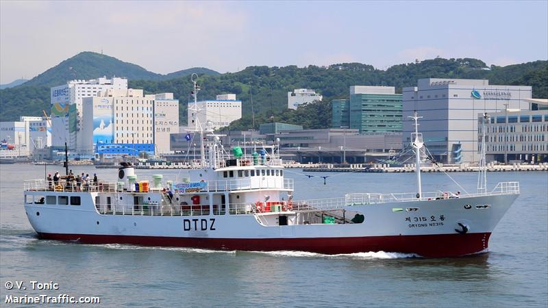 315 o ryong (Fishing Vessel) - IMO 8714188, MMSI 440731000, Call Sign DTDZ under the flag of Korea