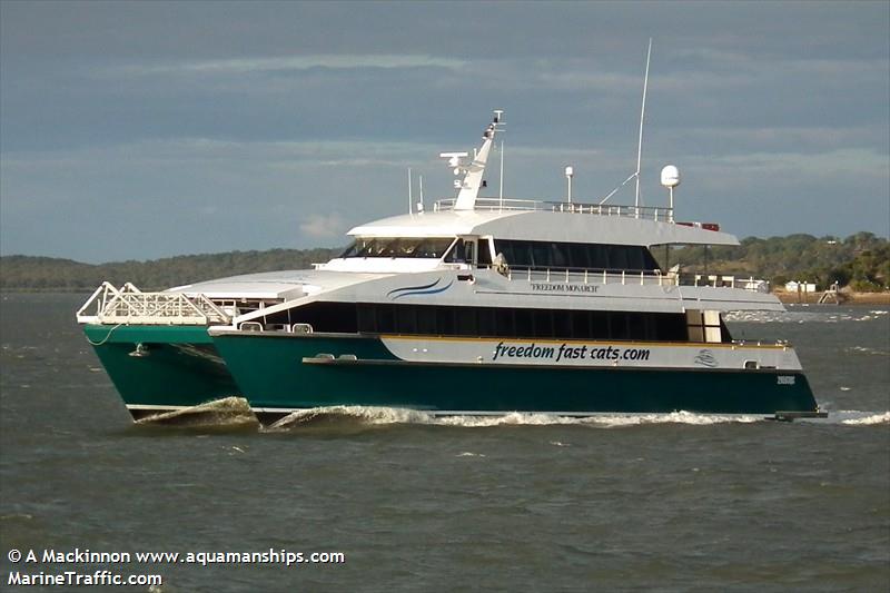 freedom monarch (Passenger ship) - IMO , MMSI 503438900, Call Sign VMQ9761 under the flag of Australia