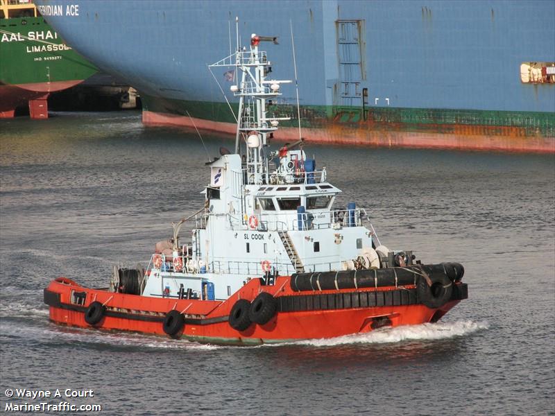 sl cook (Tug) - IMO 9105255, MMSI 503546000, Call Sign VMQ9341 under the flag of Australia