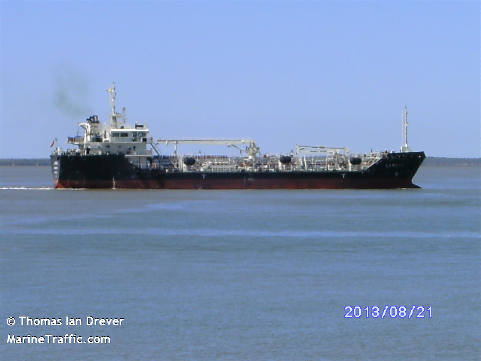 mt larcom (Bunkering Tanker) - IMO 9631151, MMSI 503788000, Call Sign VJN4324 under the flag of Australia