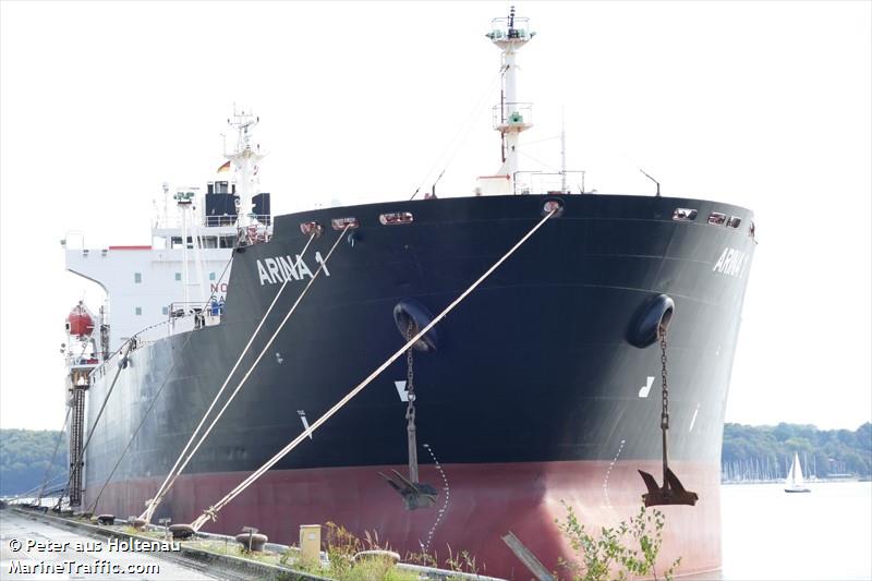 arina 1 (Chemical/Oil Products Tanker) - IMO 9246463, MMSI 511100469, Call Sign T8A3621 under the flag of Palau