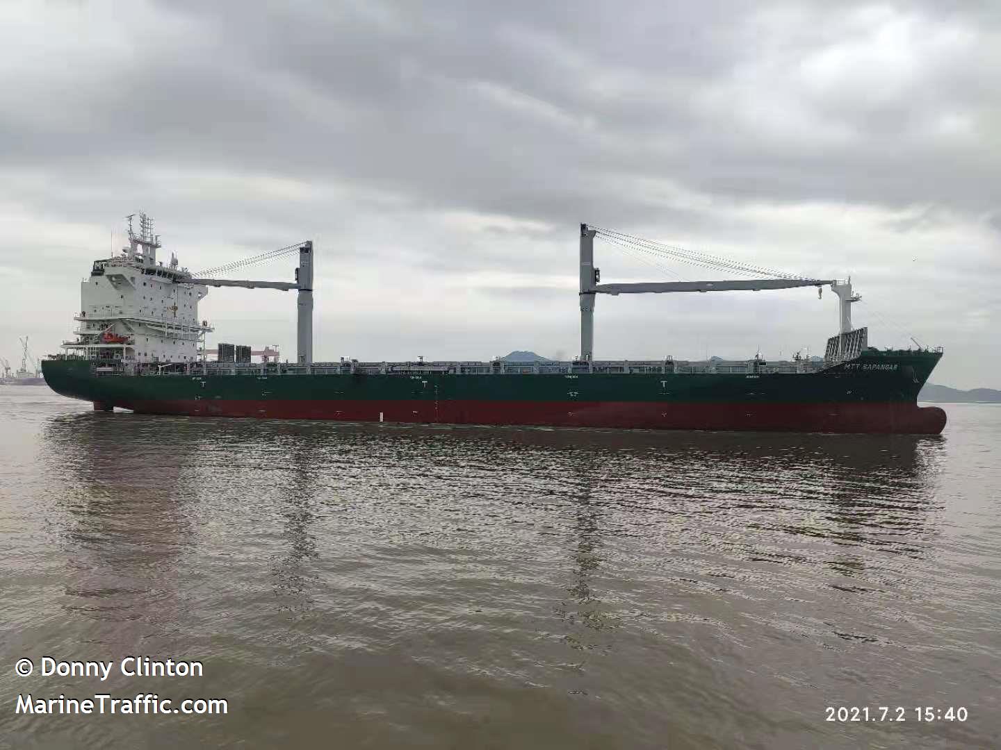 mtt sapangar (Container Ship) - IMO 9872236, MMSI 533132087, Call Sign 9M2385 under the flag of Malaysia