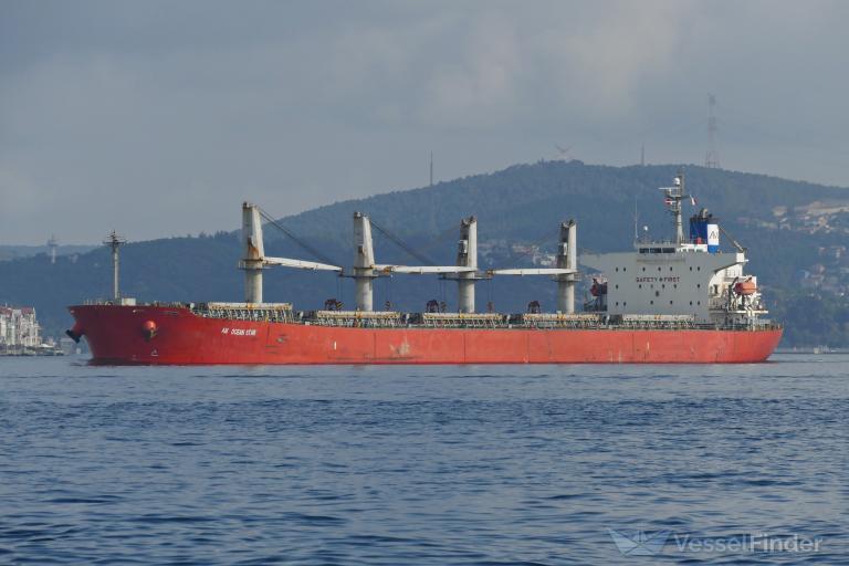 am ocean star (Bulk Carrier) - IMO 9336385, MMSI 538009436, Call Sign V7A4738 under the flag of Marshall Islands