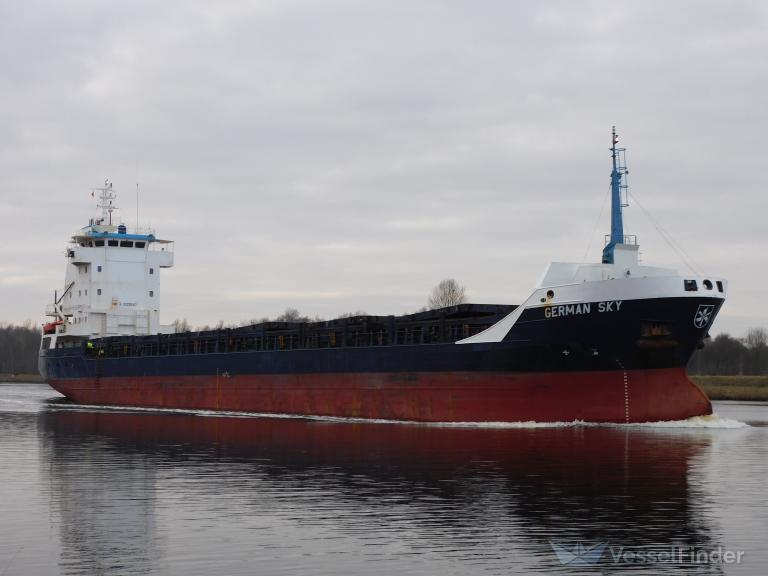 german sky (General Cargo Ship) - IMO 9125047, MMSI 577497000, Call Sign YJXA3 under the flag of Vanuatu