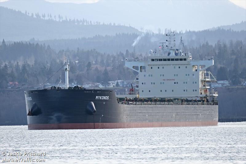 mykonos (Bulk Carrier) - IMO 9647875, MMSI 636020853, Call Sign 5LBA5 under the flag of Liberia