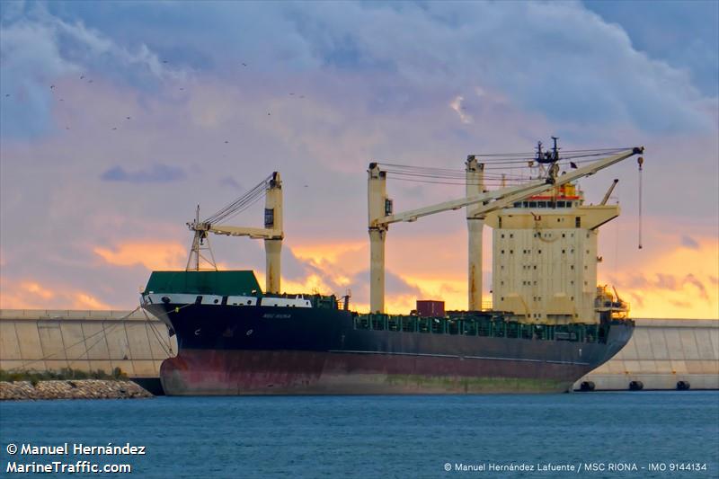 msc riona (Container Ship) - IMO 9144134, MMSI 636020871, Call Sign 5LBC9 under the flag of Liberia