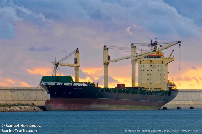 msc riona (Container Ship) - IMO 9144134, MMSI 636020871, Call Sign 5LBC9 under the flag of Liberia