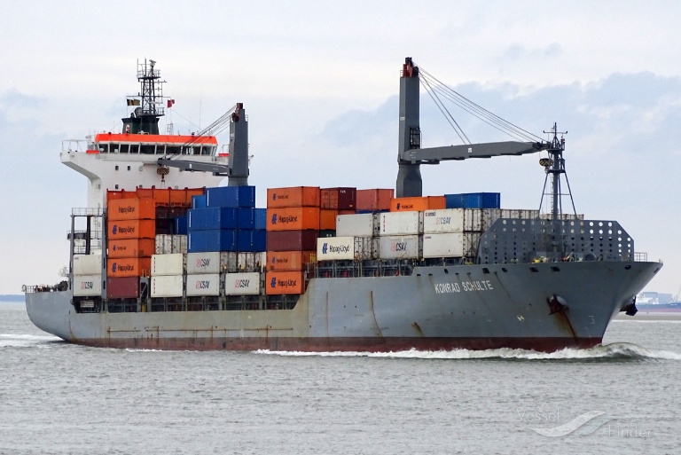 konrad (Container Ship) - IMO 9292125, MMSI 636020910, Call Sign 5LBI2 under the flag of Liberia
