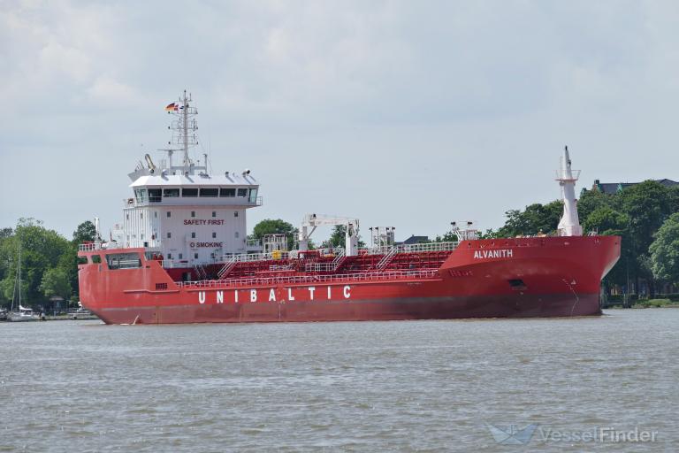 alvanith (Chemical/Oil Products Tanker) - IMO 9856799, MMSI 210253000, Call Sign 5BUR5 under the flag of Cyprus