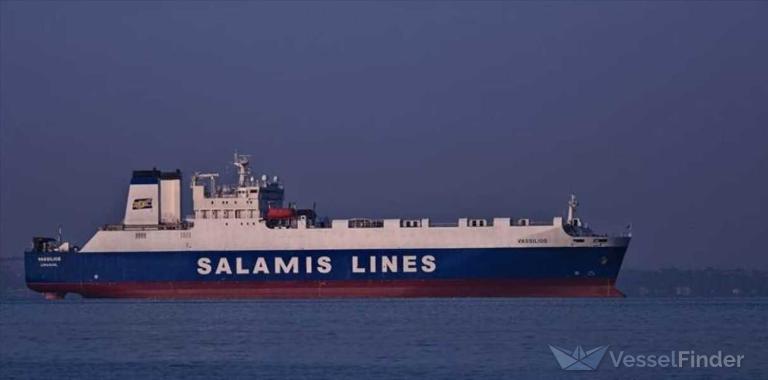 vassilios (Ro-Ro Cargo Ship) - IMO 8813154, MMSI 210297000, Call Sign P3VP3 under the flag of Cyprus