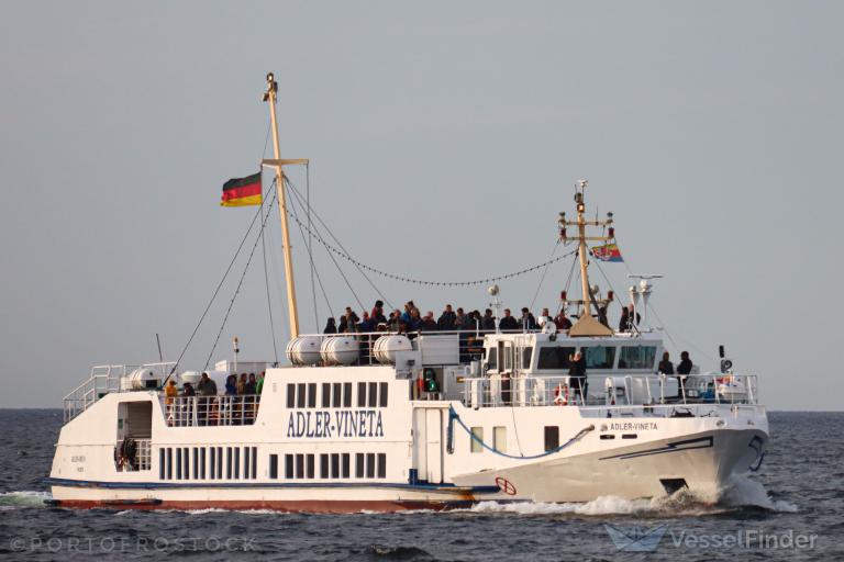 adler vineta (Passenger Ship) - IMO 7904578, MMSI 211209900, Call Sign DIAD under the flag of Germany
