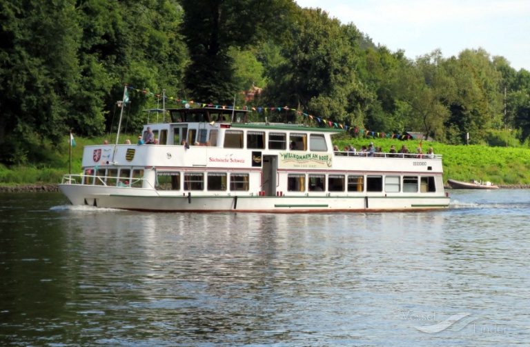 saechsische schweiz (Passenger ship) - IMO , MMSI 211539520, Call Sign DC 4695 under the flag of Germany