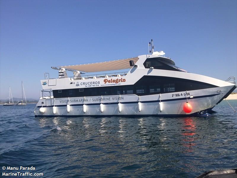 pelegrin tres (Passenger ship) - IMO , MMSI 224108820 under the flag of Spain