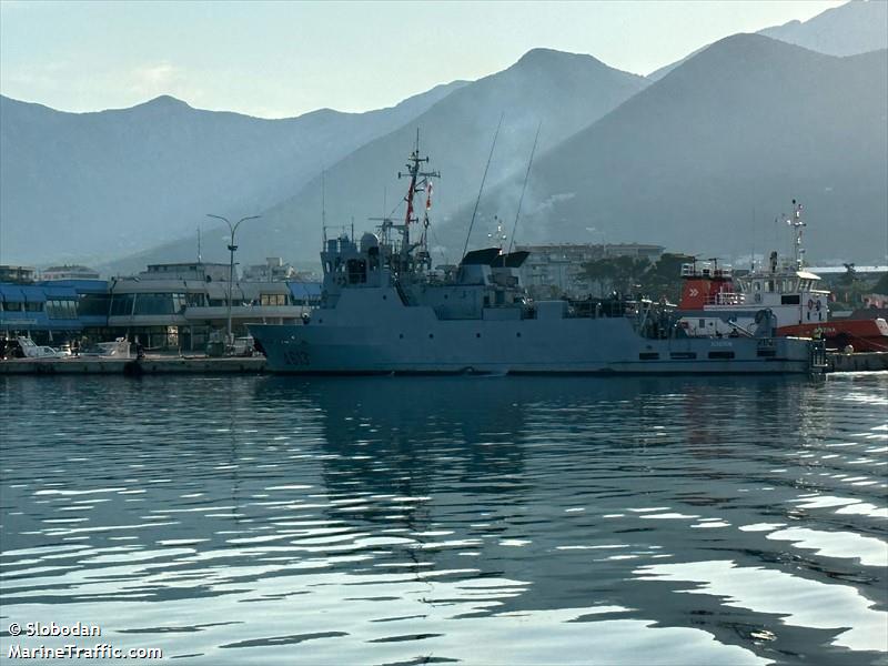 french warship (Military ops) - IMO , MMSI 227800500, Call Sign FYCO under the flag of France