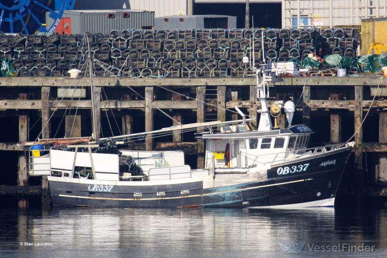 arvakr ob-337 (Fishing vessel) - IMO , MMSI 235110918, Call Sign 2IME9 under the flag of United Kingdom (UK)
