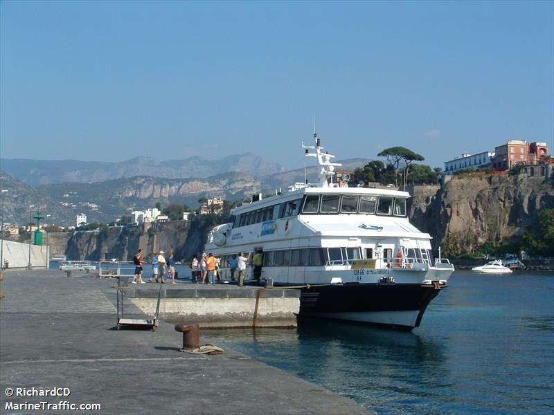 citta di sorrento (Passenger Ship) - IMO 8701600, MMSI 247070800, Call Sign IZGC under the flag of Italy