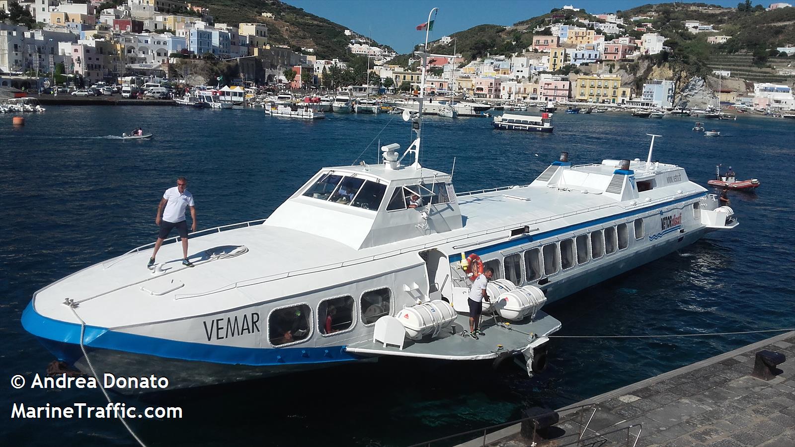 vemar (Passenger Ship) - IMO 9045364, MMSI 247160100, Call Sign IRYC under the flag of Italy