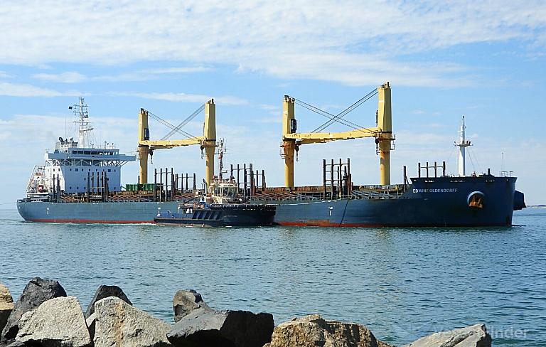 edwine oldendorff (General Cargo Ship) - IMO 9717668, MMSI 255806386, Call Sign CQEH7 under the flag of Madeira