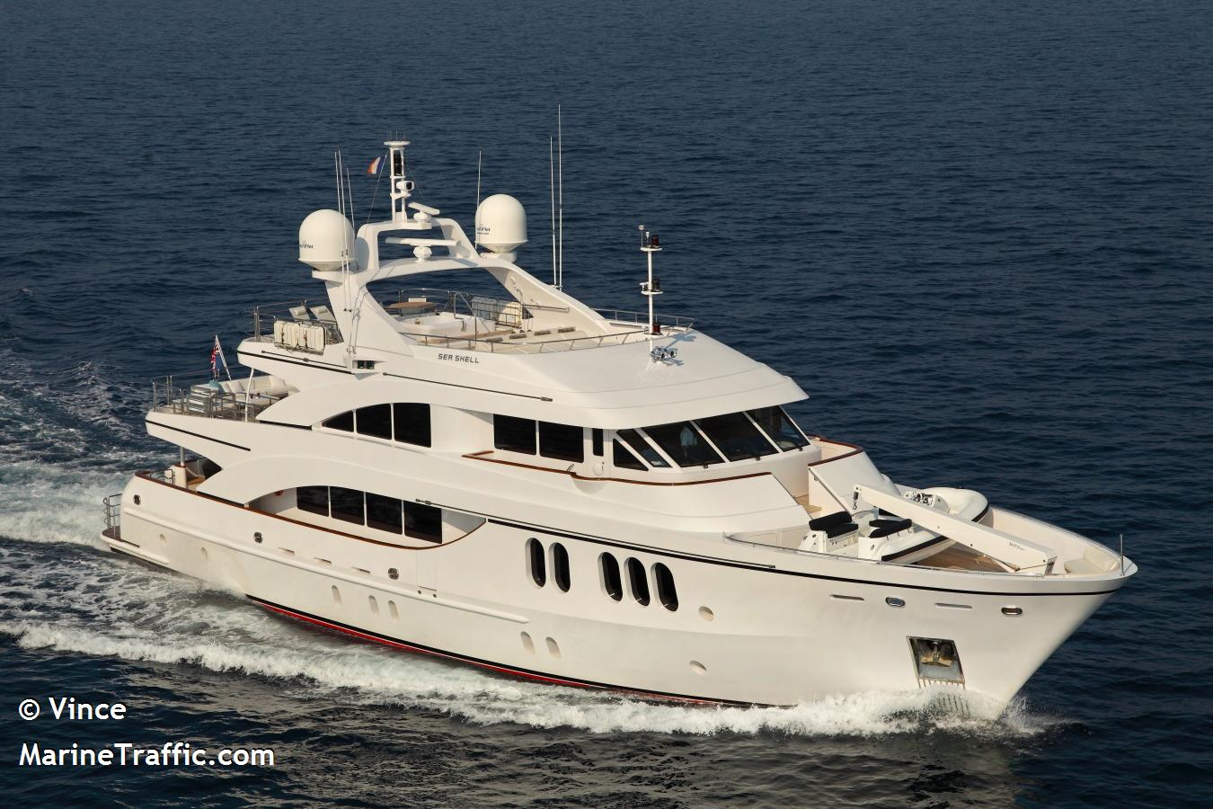 seashell (Yacht) - IMO 8662244, MMSI 255913573, Call Sign CRA8033 under the flag of Madeira