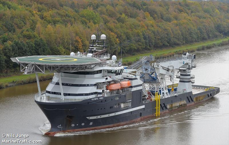 olympic ares (Offshore Support Vessel) - IMO 9665712, MMSI 257341000, Call Sign LAFS8 under the flag of Norway