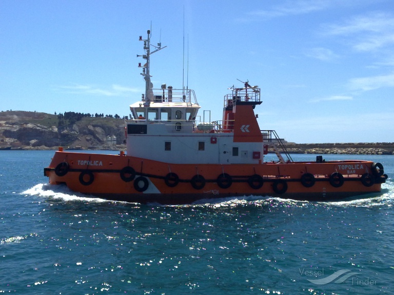 topolica (Tug) - IMO 8306694, MMSI 262500070, Call Sign 4OAT under the flag of Montenegro