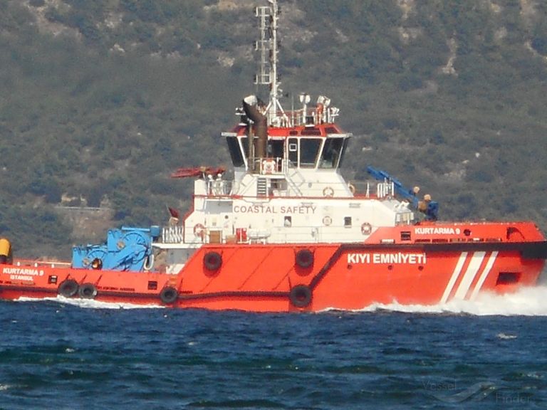 kurtarma 9 (Tug) - IMO 9598581, MMSI 271042939, Call Sign TCSD4 under the flag of Turkey