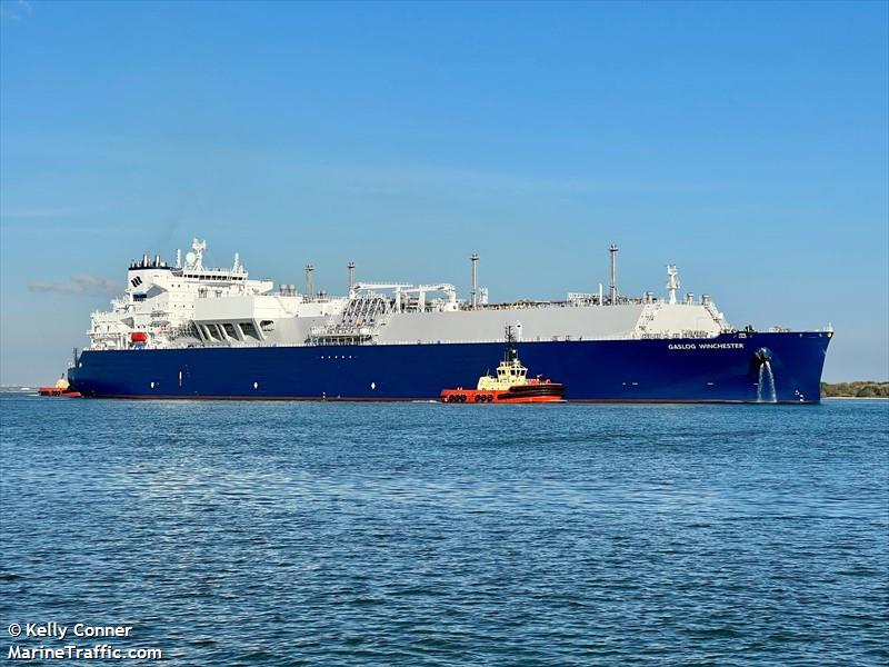 gaslog winchester (LNG Tanker) - IMO 9876737, MMSI 310816000, Call Sign ZCHB5 under the flag of Bermuda