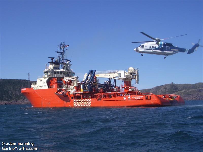 atlantic osprey (Offshore Tug/Supply Ship) - IMO 9255907, MMSI 316004850, Call Sign CFH8950 under the flag of Canada