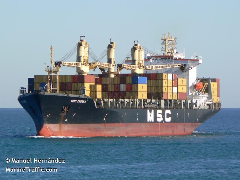 msc chiara (Container Ship) - IMO 8420892, MMSI 352398000, Call Sign H3RT under the flag of Panama