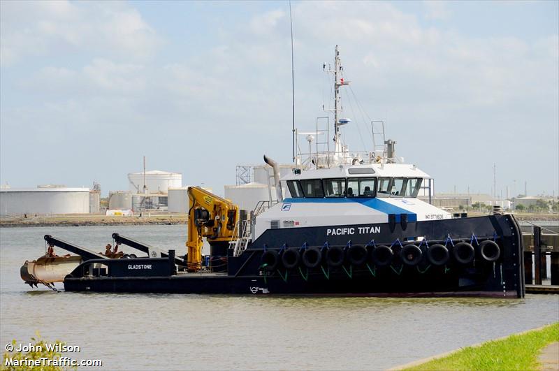 pacific titan (Tug) - IMO 9778636, MMSI 503037140, Call Sign VNUW under the flag of Australia