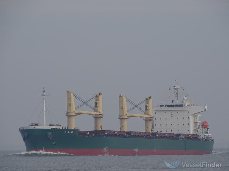 scoter (General Cargo Ship) - IMO 9902299, MMSI 538009295, Call Sign V7A4557 under the flag of Marshall Islands