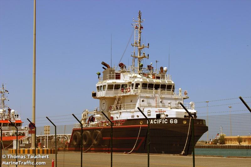 pacific 68 (Offshore Tug/Supply Ship) - IMO 9324588, MMSI 563086000, Call Sign 9V6473 under the flag of Singapore