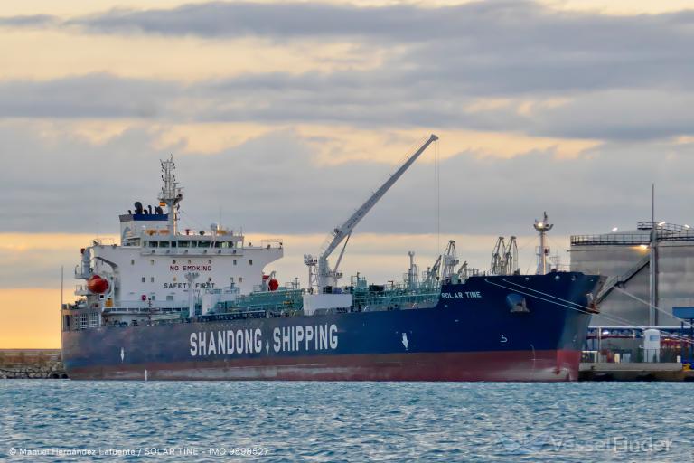 solar tine (Chemical/Oil Products Tanker) - IMO 9898527, MMSI 636019990, Call Sign D5XD3 under the flag of Liberia