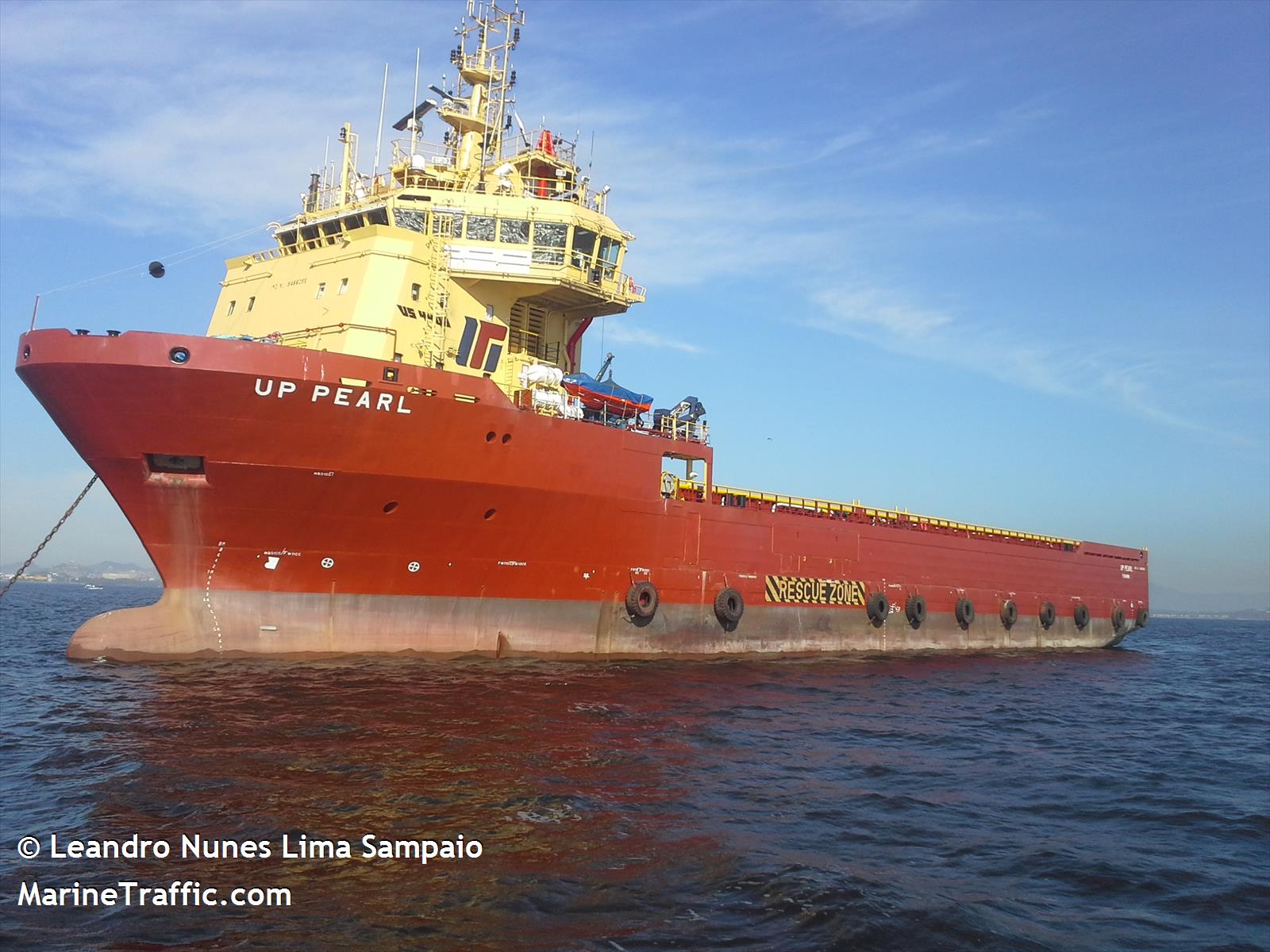 up pearl (Offshore Tug/Supply Ship) - IMO 9466099, MMSI 710028950, Call Sign PV2443 under the flag of Brazil
