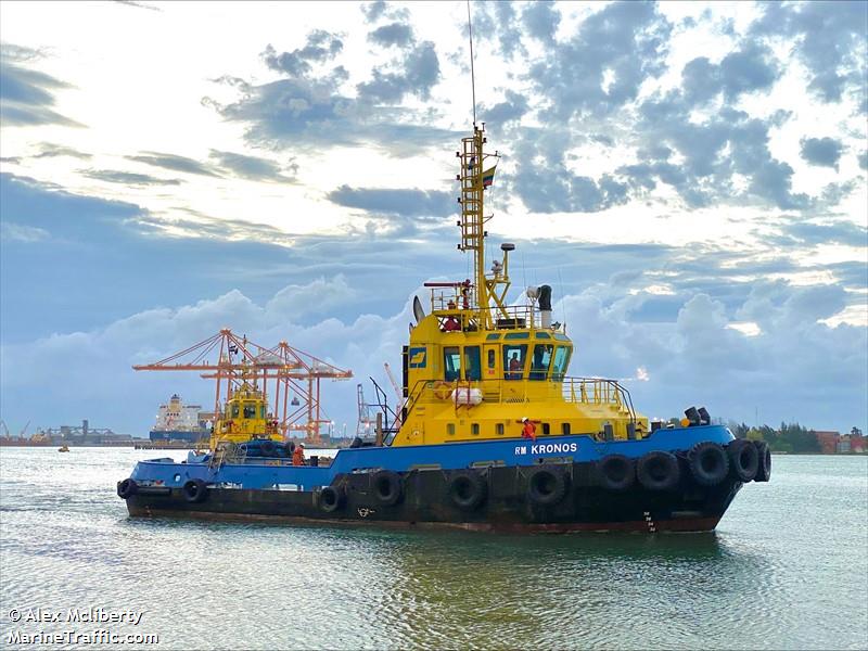 rm kronos (Tug) - IMO 9186015, MMSI 730151439, Call Sign HKUT1 under the flag of Colombia
