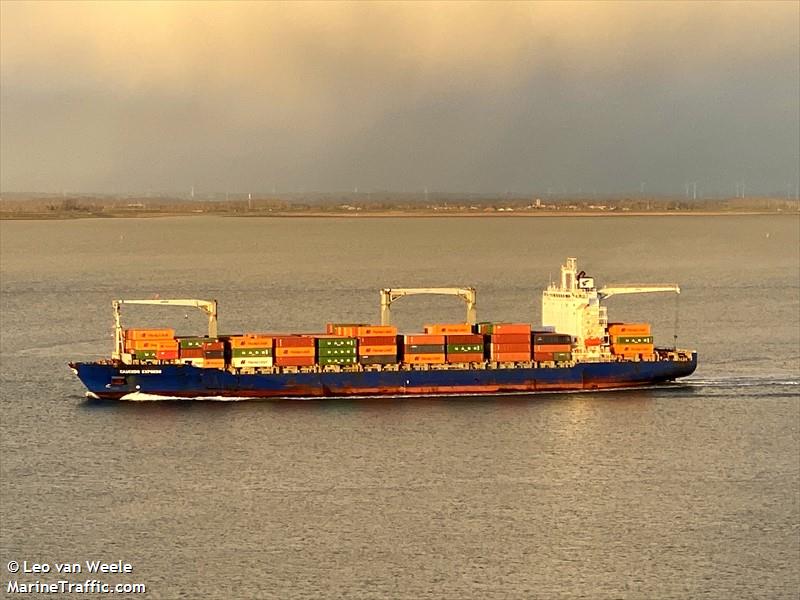 caucedo express (Container Ship) - IMO 9434931, MMSI 205118000, Call Sign ONLD under the flag of Belgium