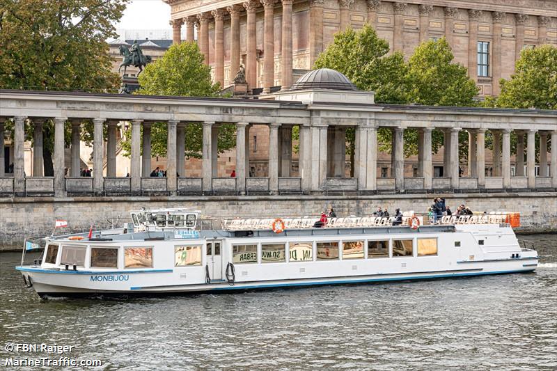 monbijou (Passenger ship) - IMO , MMSI 211519690, Call Sign DA5778 under the flag of Germany