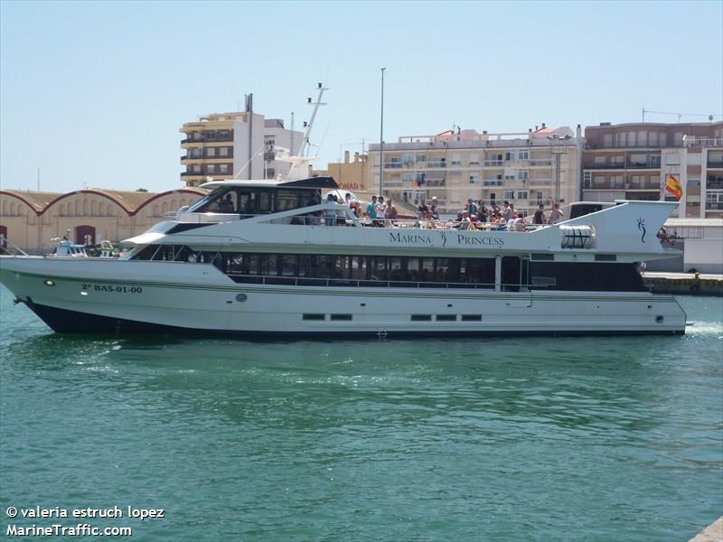 marina princess (Passenger ship) - IMO , MMSI 224010430, Call Sign EAZH under the flag of Spain