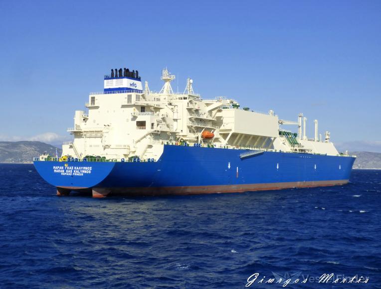 maran gas kalymnos (LNG Tanker) - IMO 9883742, MMSI 241748000, Call Sign SVDI6 under the flag of Greece