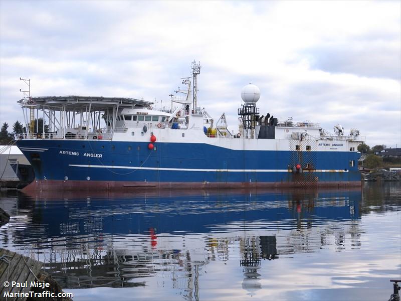 artemis angler (Research Vessel) - IMO 9181467, MMSI 259959000, Call Sign LAGU7 under the flag of Norway