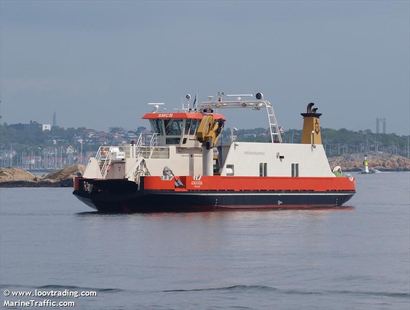 amanda (Cargo ship) - IMO , MMSI 265627630, Call Sign SMCB under the flag of Sweden