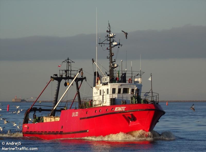 renate (Fishing Vessel) - IMO 8963636, MMSI 275016000, Call Sign YL2384 under the flag of Latvia