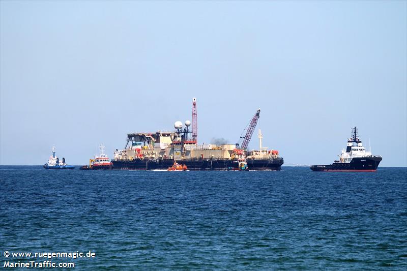 castoro 10 (Pipe Burying Vessel) - IMO 7503166, MMSI 308687000, Call Sign C6DD9 under the flag of Bahamas