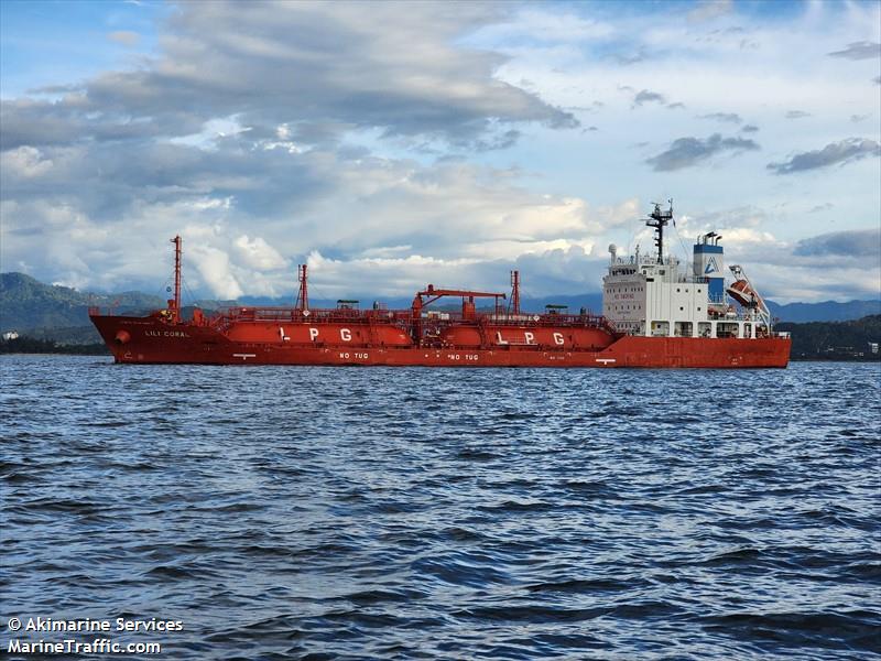 lili coral (LPG Tanker) - IMO 9909388, MMSI 357625000, Call Sign 3FTW9 under the flag of Panama